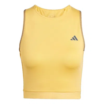 Adidas Originals (wmns) Adidas Adizero Running Crop Tank 'yellow'