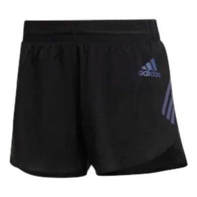 Adidas Originals (wmns) Adidas Adizero Running Split Shorts 'black Blue'