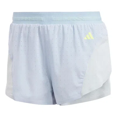 Adidas Originals (wmns) Adidas Adizero Running Split Shorts 'wonder Blue'