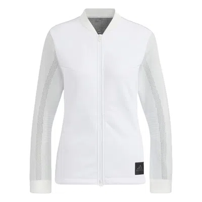 Adidas Originals (wmns) Adidas Aeroknit Fabric Mix Long Sleeve Full Zip Jacket 'white'