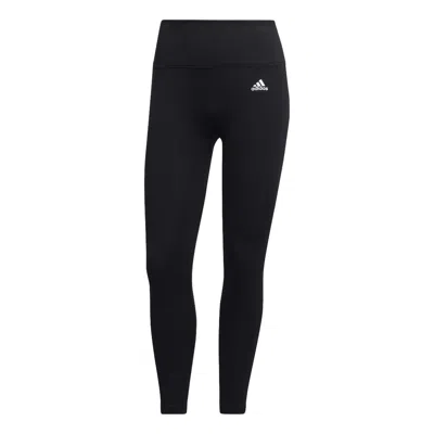 Adidas Originals (wmns) Adidas Aeroknit Seamless 7/8 Yoga Tights 'black' In Blue