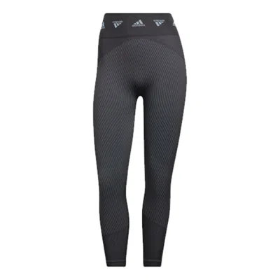 Adidas Originals (wmns) Adidas Aeroknit Training 7/8 Leggings 'grey' In Gray