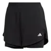 Adidas Originals (wmns) Adidas Aeroready Made For Training Minimal Two-in-one Shorts 'black'