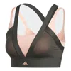 Adidas Originals (wmns) Adidas All Me Layered Sports Bra 'green Pink' In Black