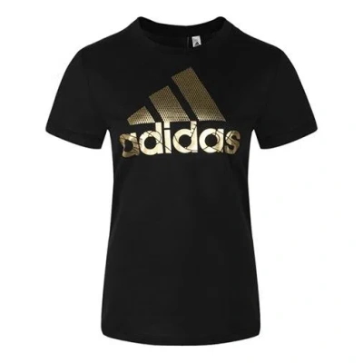 ADIDAS ORIGINALS (WMNS) ADIDAS ALPHABET LOGO SHORT SLEEVE BLACK