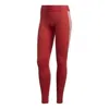 Adidas Originals (wmns) Adidas Alphaskin 3-stripes Long Tights 'red White' In Multi