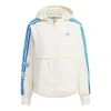 Adidas Originals (wmns) Adidas Always Original Windbreaker 'white Blue' In Multi