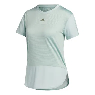 Adidas Originals (wmns) Adidas A.rdy Lvl 3 Tee Sports Short Sleeve Green