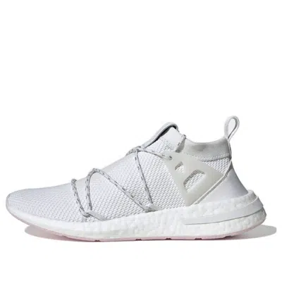 Adidas Originals (wmns) Adidas Arkyn Knit 'white Pink' In Gray