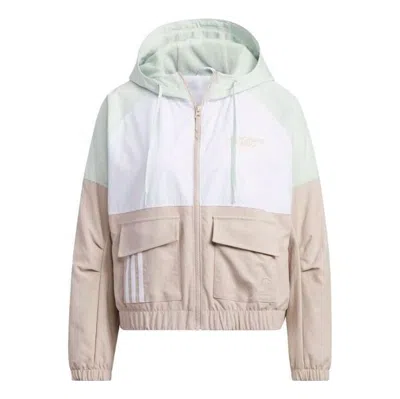 Adidas Originals (wmns) Adidas Bball Jackets 'beige White'