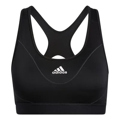 Adidas Originals (wmns) Adidas Believe This Medium-support Reflective Bra 'black White'