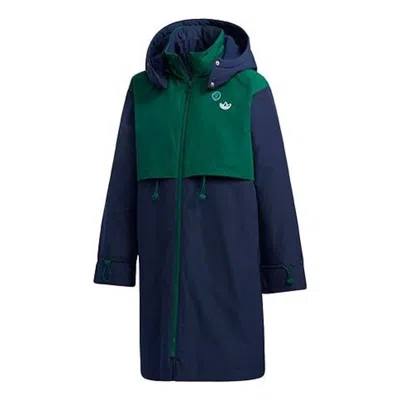 Adidas Originals (wmns) Adidas Bellista Removable Hood Down Puffer Parka Jacket Asia Sizing 'green Black' In Multi