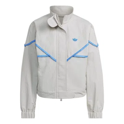 Adidas Originals (wmns) Adidas Blue Version Track Top 'white Blue' In Gray