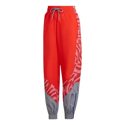 Adidas Originals (wmns) Adidas By Stella Mccartney Pants 'red Grey' In Orange