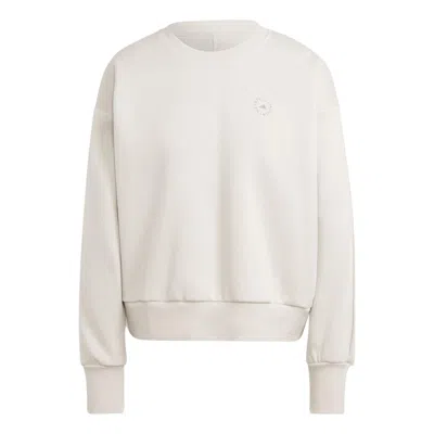 Adidas Originals (wmns) Adidas By Stella Mccartney Plush Sweatshirt 'beige' In White