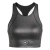 Adidas Originals (wmns) Adidas By Stella Mccartney Shiny Training Crop Top 'black'