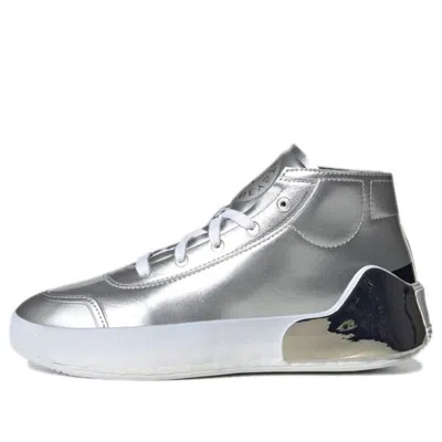 Adidas Originals (wmns) Adidas By Stella Mccartney Treino Mid-cut Shoes 'silver Metallic'