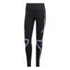 Adidas Originals (wmns) Adidas By Stella Mccartney Truepace Running Leggings 'black Purple Glow'