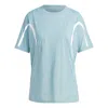 Adidas Originals (wmns) Adidas By Stella Mccartney Truepace Running Loose T-shirt 'blue White' In Multi