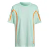 Adidas Originals (wmns) Adidas By Stella Mccartney Truepace Running Loose T-shirt 'teal Orange' In Multi