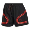 Adidas Originals (wmns) Adidas By Stella Mccartney Truepace Running Shorts 'black Red'
