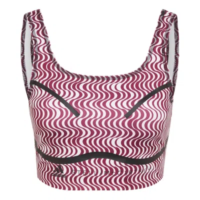 Adidas Originals (wmns) Adidas By Stella Mccartney Truepurpose Printed Crop Top 'pink'