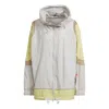 Adidas Originals (wmns) Adidas By Stella Mccartney Woven Track Top Asia Sizing 'white Yellow' In Multi