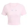 Adidas Originals 'campus 2000' Crop Top In Pink