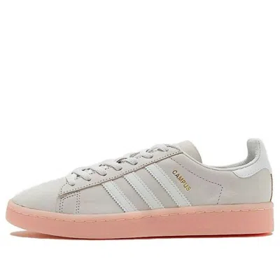 Adidas Originals (wmns) Adidas Campus 'white Pink' In Gray
