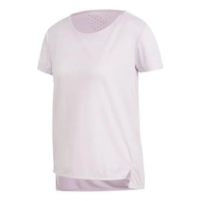 Adidas Originals (wmns) Adidas Climachill Training Sports Round Neck Short Sleeve 'pink'