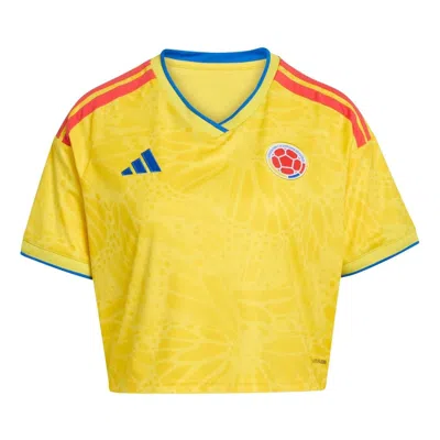 Adidas Originals (wmns) Adidas Colombia 26 Home Cropped Jersey 'impact Yellow'