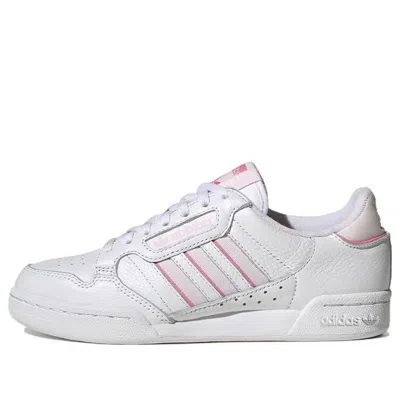 Adidas Originals (wmns) Adidas Continental 80 Stripes 'white Pink' In Multi