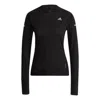 Adidas Originals (wmns) Adidas Cooler Long Sleeve Running T-shirt Asia Sizing 'black'