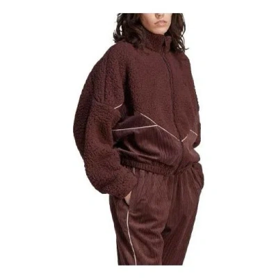 Adidas Originals (wmns) Adidas Corduroy Fleece Mix Jacket 'brown'