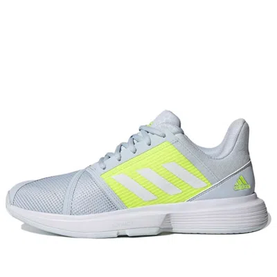 Adidas Originals (wmns) Adidas Courtjam Bounce 'halo Blue Solar Yellow' In Multi