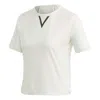 Adidas Originals (wmns) Adidas Crop Tee Athleisure Casual Sports Round Neck Short Sleeve Jade White T-shirt