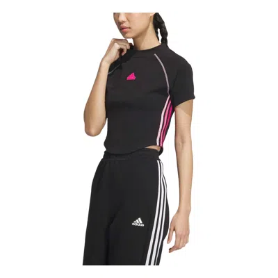 Adidas Originals (wmns) Adidas Dance Crop T-shirt 'black Pink'