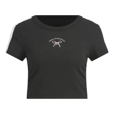 Adidas Originals (wmns) Adidas Dance Rib Baby T-shirt Asia Sizing 'black'