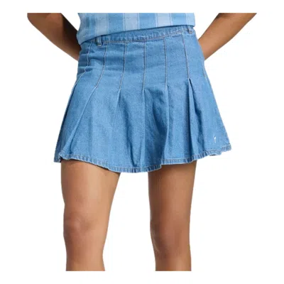 Adidas Originals (wmns) Adidas Denim Pleated Skirts Asia Sizing 'blue'