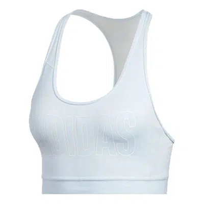 Adidas Originals (wmns) Adidas Don't Rest Alphaskin Padded Bra 'blue' In Gray