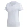Adidas Originals (wmns) Adidas E 3s Slim Tee Sports Stylish Short Sleeve Light Blue In White