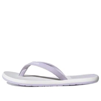Adidas Originals (wmns) Adidas Eezay Flip-flops Purple White Slippers 'purple White' In Multi