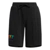 Adidas Originals (wmns) Adidas Embroidered Letter Drawstring Shorts 'black'