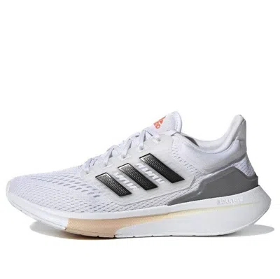 Adidas Originals (wmns) Adidas Eq21 Run 'white Iron Metallic' In Multi