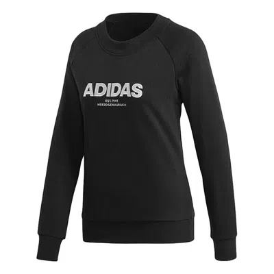 Adidas Originals (wmns) Adidas Ess Allcap Round-neck Sweatshirt Black