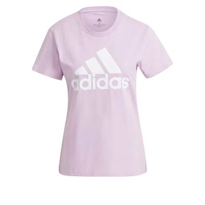 Adidas Originals (wmns) Adidas Essential Slogo T-shirt Asia Sizing 'pink White'