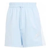 Adidas Originals (wmns) Adidas Essentials 3-stripes Cotton Shorts 'glow Blue White'