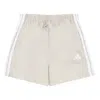 Adidas Originals (wmns) Adidas Essentials 3-stripes Shorts Asia Sizing 'beige' In Multi