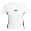 Adidas Originals (wmns) Adidas Essentials 3-stripes Slim Baby T-shirt 'white Black'