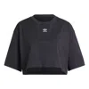 Adidas Originals Womens Adidas Essentials Crop Top In Black